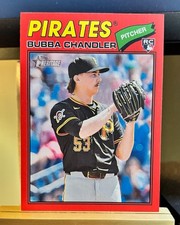Bubba Chandler - Pirates: 2026 Topps Heritage Red Boarder RC #265