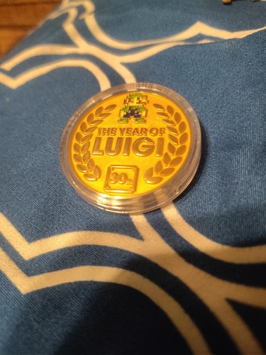 Moneta Commemorativa Nintendo 30° Anniversario Anno di Luigi Come Nuova RARA!!! - Foto 2 di 3