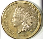 Beautiful hi-grade (AU) 1860 Indian cent! Normal bust variety