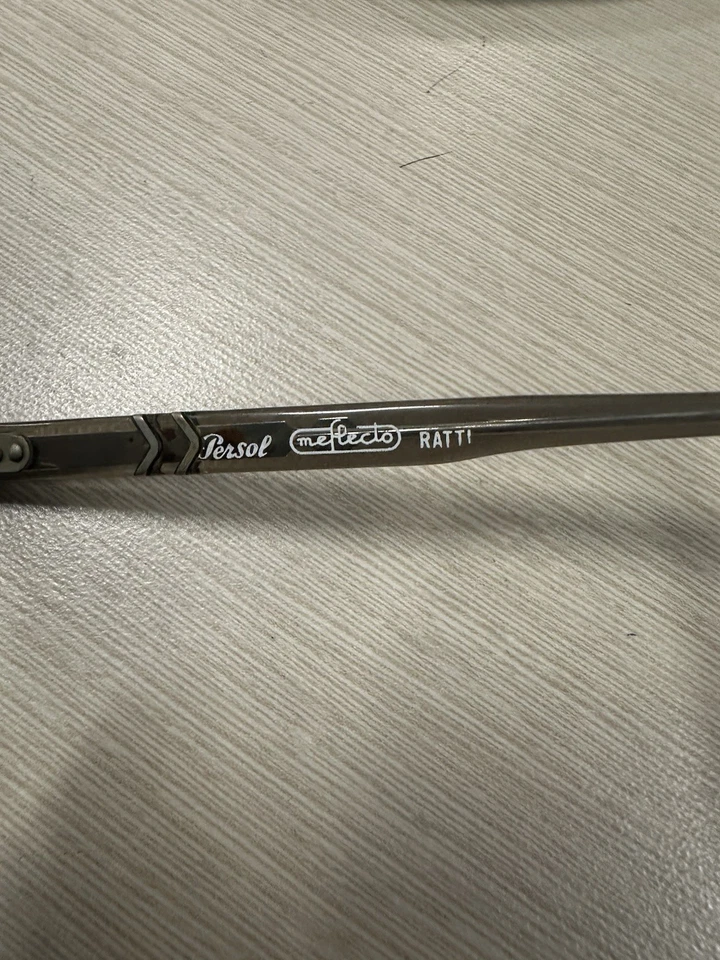 Gafas de sol vintage Persol Ratti años 60 Italia Meflecto cuadradas transparentes Foto 4 de 4
