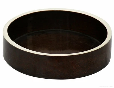 KERAZO Keramik 1L Futternapf Futterschale 24x6 cm für Katze Hund Kaninchen braun - Bild 1 von 2