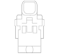 Genuine Nissan Mirror Switch 25570-1AA0A