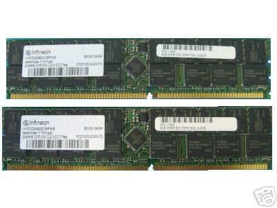 X9297A 540-6429 2:370-7806 4GB (2x2GB) Memory Kit Sun Original For V40z - Picture 1 of 1