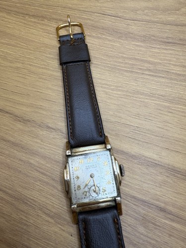 ANTIQUE WORKING 1940's Gruen Veri-Thin Deco Style MEN'S Wrist Watch 27MM - Picture 4 of 24