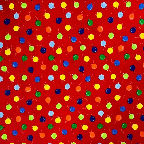 Bright Balloons Fabric Cranston Print Works VIP Cotton 1 1/3 YARDS Vintage OOP - Picture 2 of 10