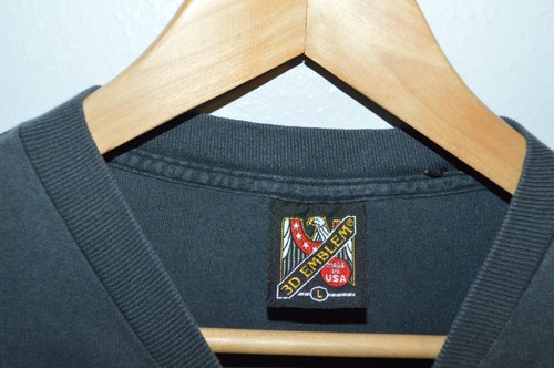 VTG 3D Emblem Once A Marine Always A Marine Skeleton TShirt Large Epic Fade USMC - Picture 4 of 7