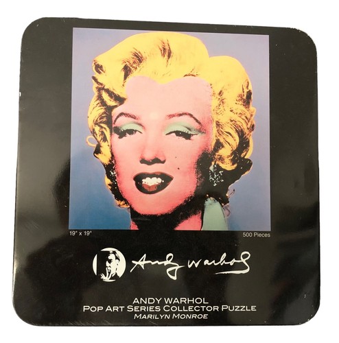 Andy Warhol Pop Series Collector Puzzle Marilyn Monroe 500 Pieces 19"x19" EUC - Picture 1 of 9