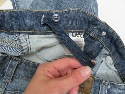 Jeans in denim gamba Lee 16 slim aderenti baffi vita regolabile lavaggio medio - Foto 11 di 12