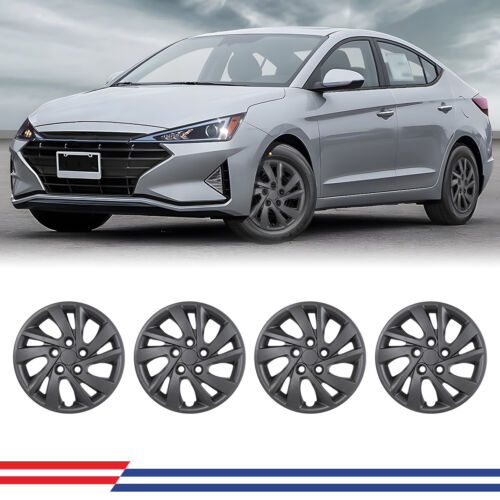 15 inch 4 Pack Wheel Covers for 2017-2020 Hyundai Elantra Sedan Bolt-On Hub Caps - Picture 2 of 36