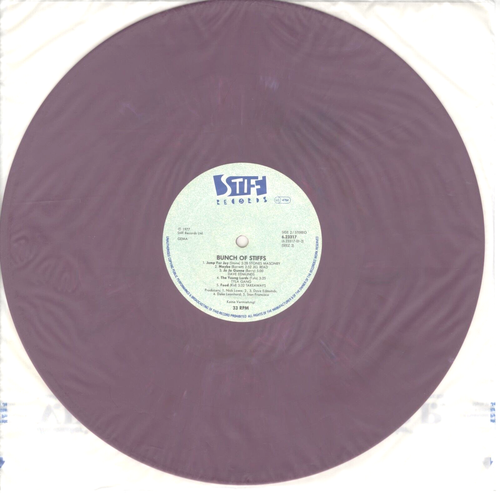 BUNCH OF STIFFS West German 12" Purple Vinyl MOTORHEAD Elvis Costello NICK LOWE - Picture 3 of 3