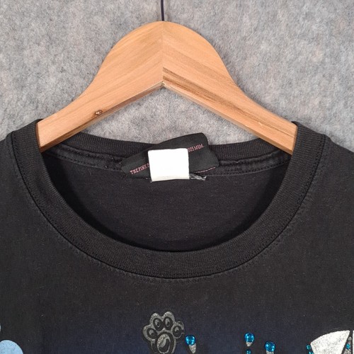 Vintage Pink Panther Shirt Mens XL Black Blue Logo Prince King Cartoon Y2K Rap - Picture 7 of 13
