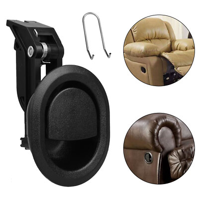 #ad Universal Black Recliner Replacement Pull Handle Chair Sofa Couch Release Lever $7.98