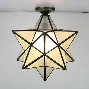 Details About 40cm Frosted Glass Moravian Star Ceiling Fixtures Flush Mount Led Ceiling Light