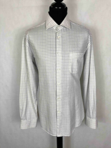 HUGO BOSS Camicia Uomo Cotone Elegante Scozzese Man Cotton Shirt Sz.XXL - 54 - Foto 1 di 5