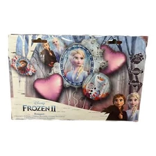 Frozen 2: Elsa , Anna & Olaf party Favor 5CT Foil Mylar Balloon Bouquet
