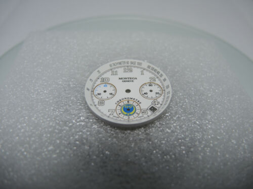 MONTEGA GENEVE R9 Chronographen Zifferblatt, CHRONOMETER, watch dial - Bild 6 von 7