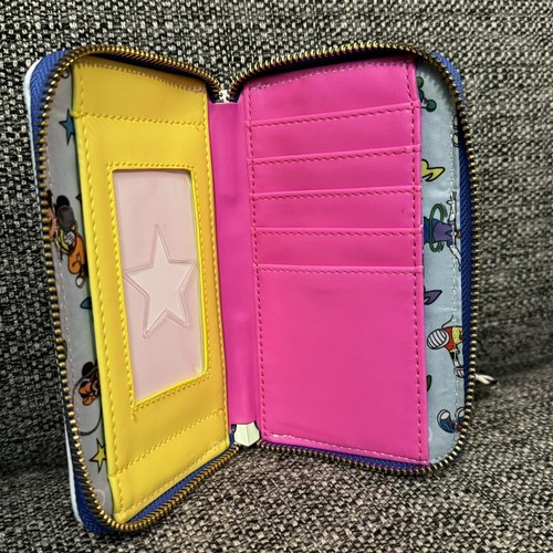 Loungefly Disney Mousercise 80s Retro-Inspired Workout Zip-Around Wallet NEW - Picture 8 of 16