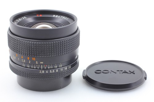"Exc+5" Contax Carl Zeiss Distagon T* 35 mm F/2.8 AEJ MF Objektiv C/Y CY JAPAN - Bild 8 von 8