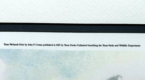 John Cowan Coming Home litografia Texas DU anno 1985 - nuova senza cornice come nuova - Foto 8 di 9