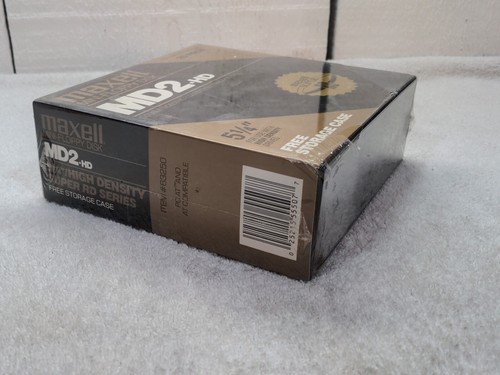 NEW Maxell Mini-Floppy Disk MD2-HD 5 1/4" 20 Pack Double Sided 80 Track 96 TPI - Picture 3 of 5