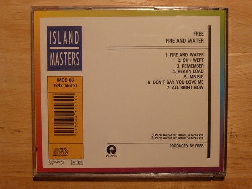 Free - Fire and Water - CD Neuwertig- incl. All Right Now -Oh I Wept -Mr. Big - Bild 2 von 13