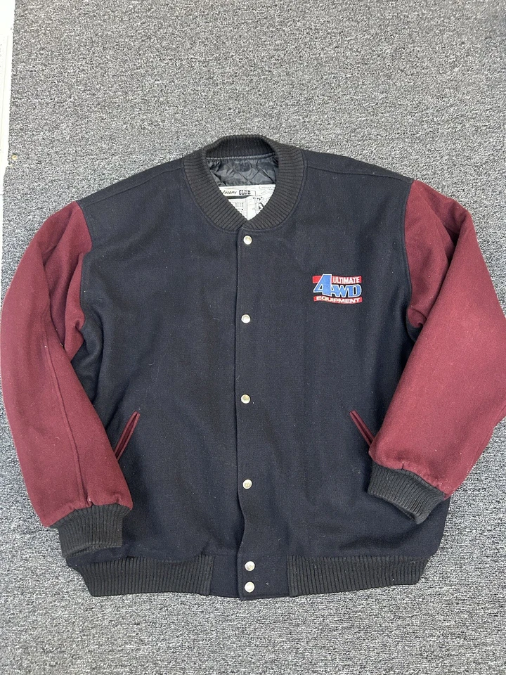 Ultimate 4WD Equipment Snap Button Varsity Men's Jacket Coat Size L - Image 4 of 4