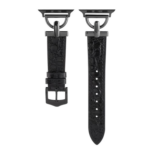 Genuine Leather Crocodil Wrist Band Strap Bracelet for Apple Watch Series 8 7 6 - Picture 56 of 63