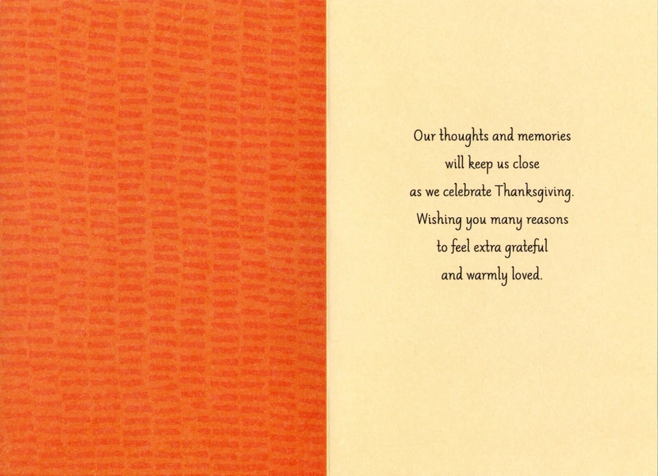 Across the Miles THANKSGIVING Card, Cozy Autumn House by Hallmark + Envelope - Image 2 of 4