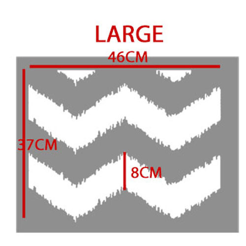 Ikat Marokkanische Schablone Chevron Muster Dekorativ Farbe Wände Stoff Wieder - Bild 10 von 11