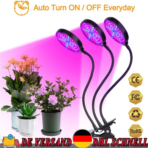 LED Pflanzenlampe Zimmerpflanzen Vollspektrum Grow Panel Pflanzenlicht Blume DE - Bild 2 von 13