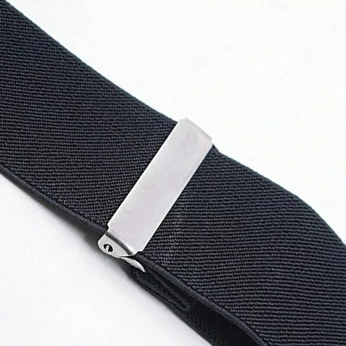 HEAVY DUTY CLIP ON MOTORCYCLE ELASTICATED RIDER BRACES MOTORBIKE TROUSER - Picture 9 of 10