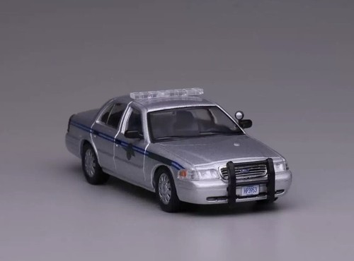 EY 1:64 596 Silver Police Crown Victoria CV EN114 SCPD Model Diecast Display Car - Picture 3 of 5