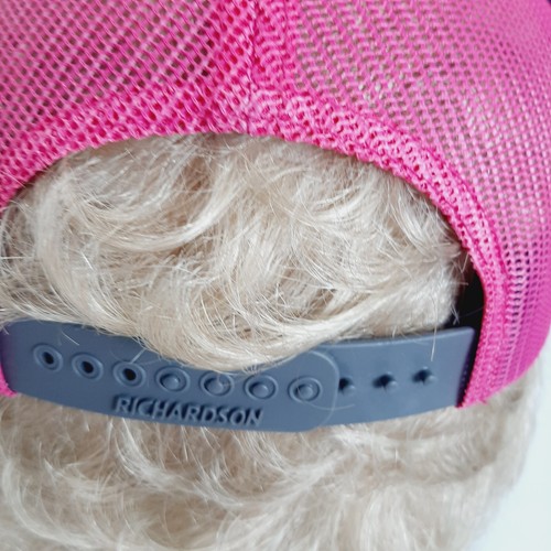 Richardson Original 112 Trucker Reef & Reel Gray Pink Snap Back Mesh Trucker Hat - Picture 8 of 16