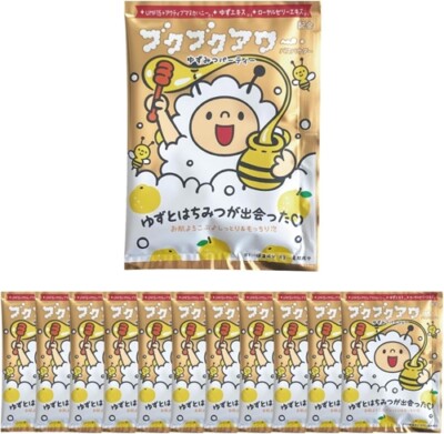Kenbiyakuto Bukubuku Hour Yuzu Honey Party 40gx12 Packungen Yuzu Honig Duft