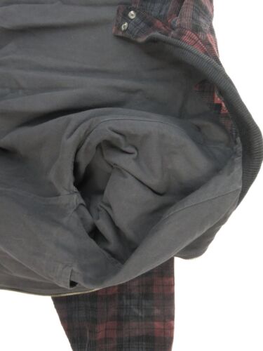 VTG Slazenger Corduroy Golf Jacket Full Zip Bomber Plaid Mens Large Pockets - Picture 9 of 11