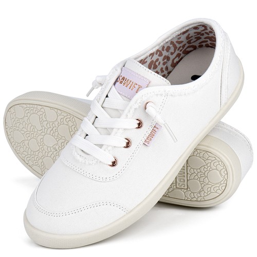 Sowift Women Fashion Low Top Tennis Canvas Sneakers Casual Walking Running Shoes - Picture 65 of 84
