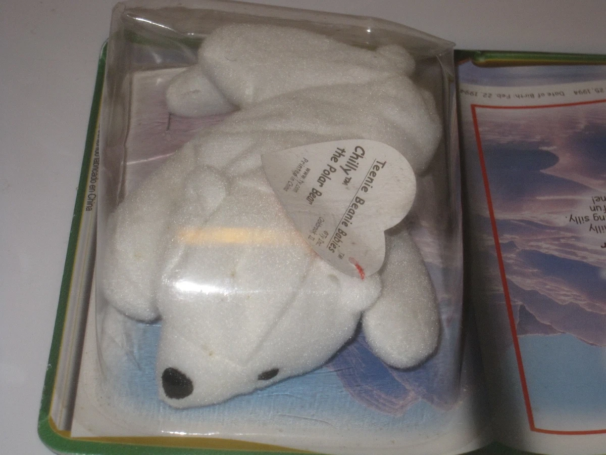 Chilly The Polar Bear Ty Teenie Beanie Babies 1994 McDonalds Retired