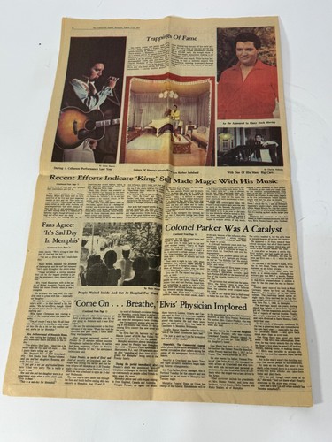 Periódico de la muerte Elvis Presley - EL ATRACTIVO COMERCIAL 17 de agosto de 1977 - 12 páginas - Imagen 2 de 5