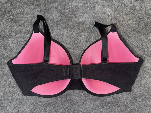 Victorias Secret 34DDD PINK Wear Everywhere TShirt Lightly Lined Bra Black - Picture 2 of 3