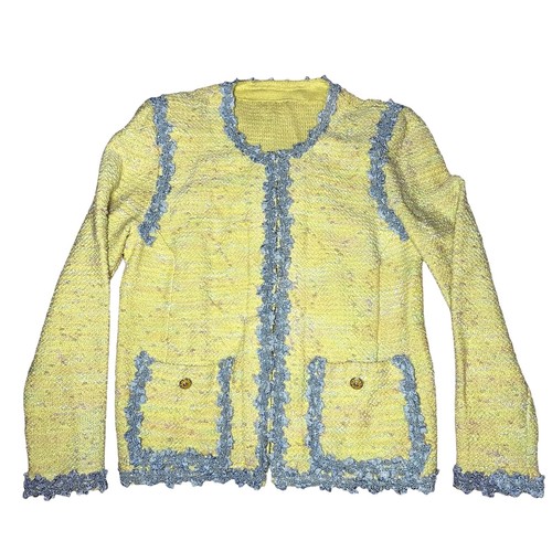 Vintage 1960s Handmade Blazer Jacket Cardigan Pastel Tweed One Of A Kind S/M EUC - Bild 4 von 24