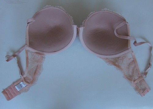 Sujetador M&S talla 32 B acolchado con cable decoración floral natural - Imagen 5 de 7