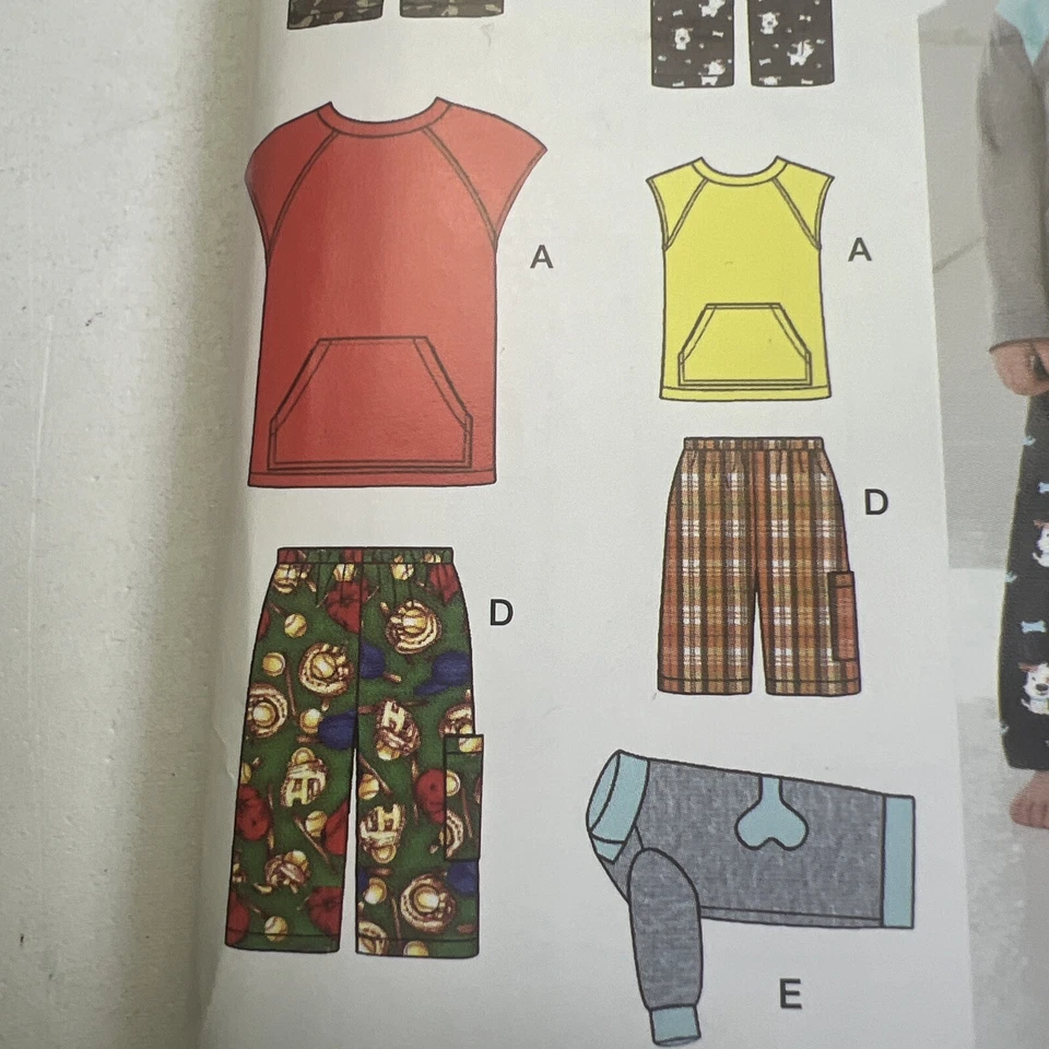 Simplicity 2318 Sewing Pattern Men Boy Dog Pajamas PJs Size A Sm Med Lg XL Uncut - Image 3 of 4
