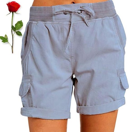 Casual Shorts for Women High Waist Ladies Loose  Hiking Outdoor Lounge Shorts - Bild 7 von 16