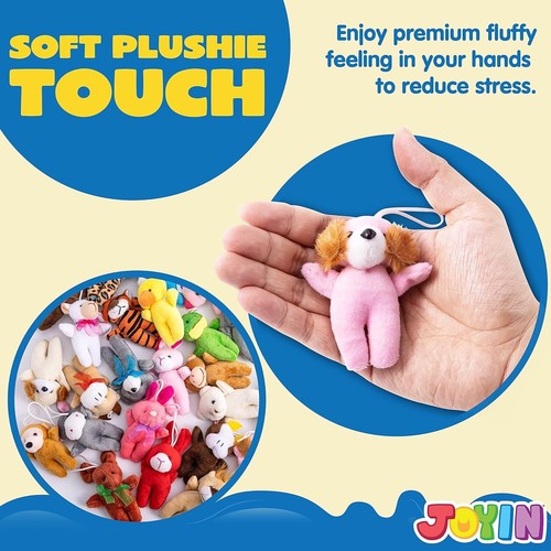 24 Pcs Mini Stuffed Animal Plush Toys, 3” ~Kids Birthday Party Favors, Pinata ++ - Picture 4 of 7