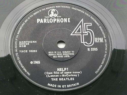 BEATLES HELP ! 1969 SOLID CENTRE KNIFE EDGE NO POLO RINGS EX - Imagen 5 de 10