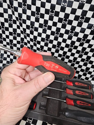 Snap-on SGDTX TORX Instinct Soft Grip Red Screwdriver T8-T45 Set of 9 - Bild 2 von 2