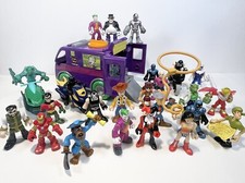 IMAGINEXT FIGURES LOT Iron Man Harley Quinn Scooby Doo Penguin Lizard Man Robin