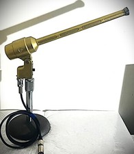 Vintage 1960s Electro Voice 644 Shotgun Microphone GOLD, works, w/stand, cable