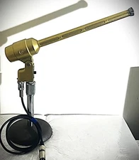 Vintage 1960s Electro Voice 644 Shotgun Microphone GOLD, works, w/stand, cable