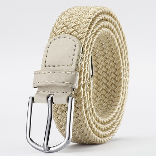Casual Stretch Canvas Braided Belts Versatile Waist Belt For Women Man - Picture 13 of 18